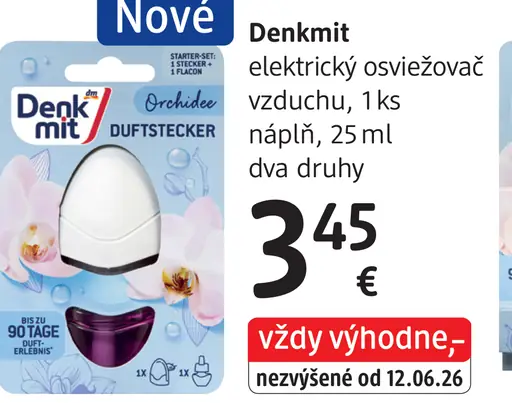Denkmit elektrický osviežovač vzduchu, náplň