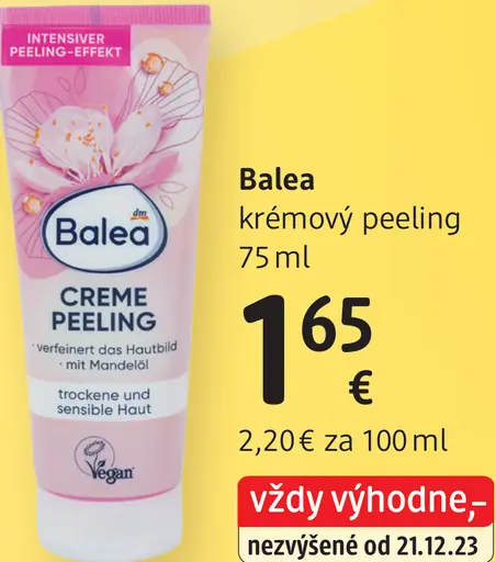 Balea krémový peeling