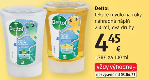 Dettol tekuté mydlo na ruky náhradná náplň