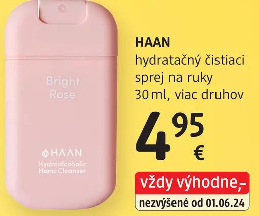 HAAN hydratačný čistiaci sprej na ruky