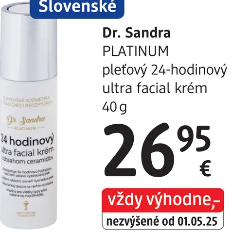 Dr. Sandra Platinum pleťový 24-hodinový ultra facial krém