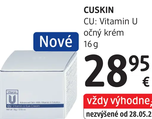 Cuskin CU: Vitamin U očný krém