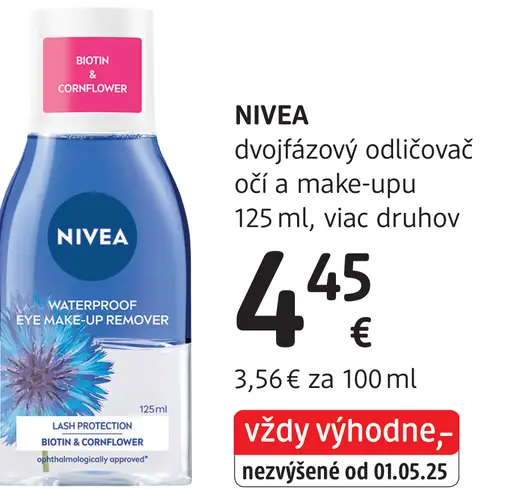 NIVEA dvojfázový odličovač očí a make-upu