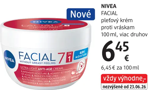 Nivea Facial 7 v 1 denný krém proti vráskam