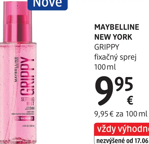Maybelline New York Grippy fixačný sprej