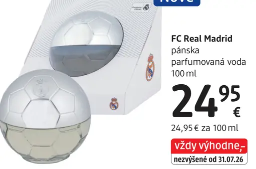 FC Real Madrid pánska parfumovaná voda