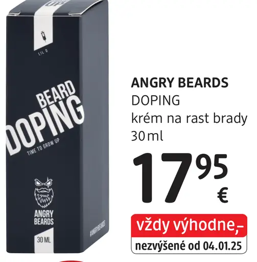Angry Beards Doping krém na rast brady