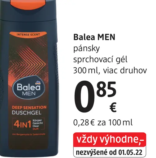 Balea MEN pánsky sprchovací gél