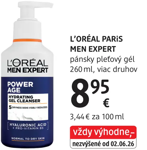 L’Oréal Paris Men Expert pánsky pleťový gél