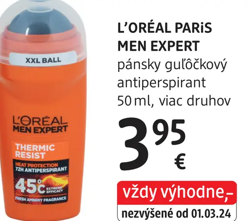 L’Oréal Paris Men Expert pánsky guľôčkový antiperspirant