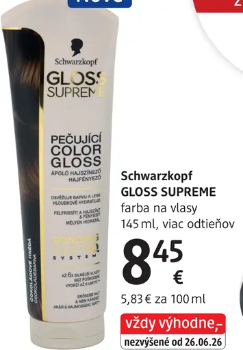 Schwarzkopf Gloss Supreme Color Gloss farba na vlasy
