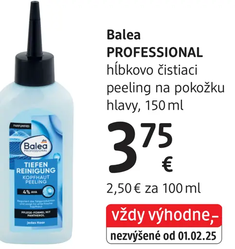 Balea Professional hĺbkovo čistiaci peeling na pokožku hlavy