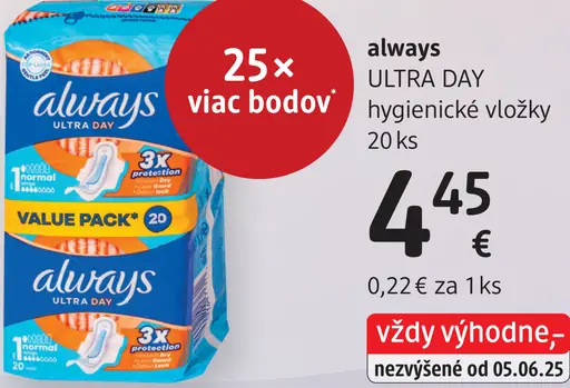 Always Ultra Day hygienické vložky