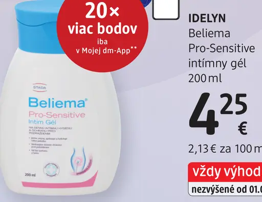 Idelyn Beliema Pro-Sensitive intímny gél