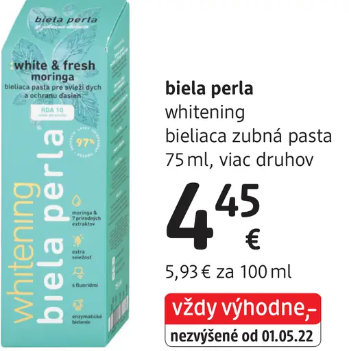 Biela Perla zubná pasta