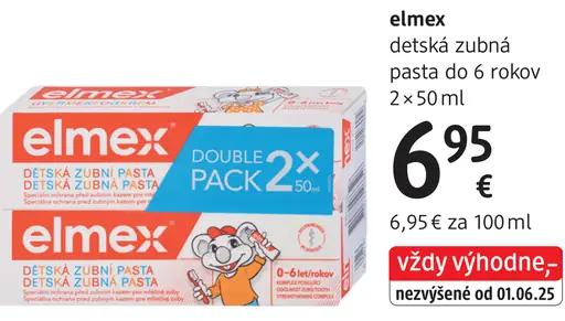 Elmex detská zubná pasta do 6 rokov