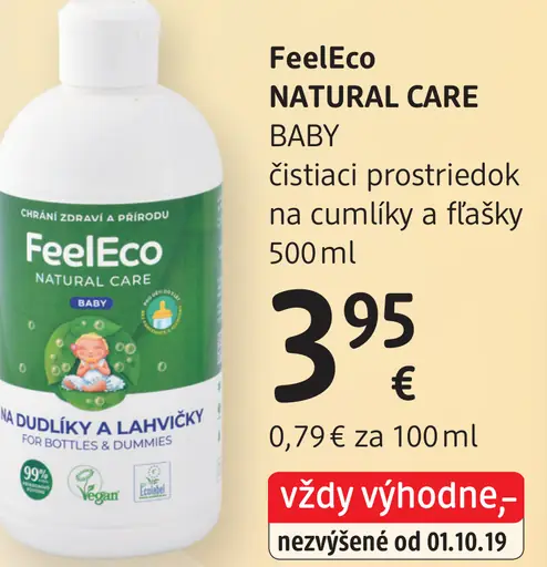 FeelEco Natural Care Baby čistiaci prostriedok na cumlíky a fľašky