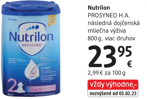 Nutrilon PROSYNEO následná dojčenská mliečna výživa