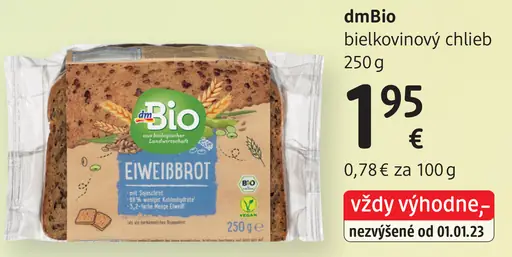 DmBio bielkovinový chlieb