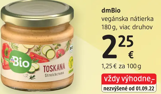 DmBio vegánska nátierka – Toskana