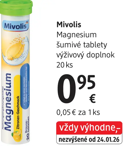 Mivolis Magnesium šumivé tablety