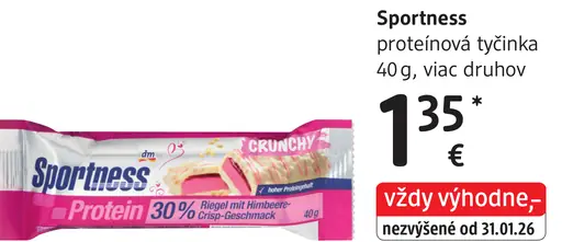 Sportness proteínová tyčinka