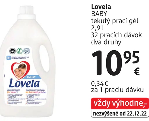 Lovela BABY tekutý prací gél