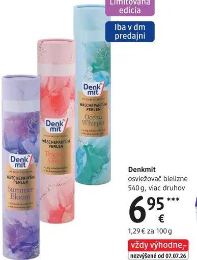 Denkmit osviežovač bielizne – rôzne druhy