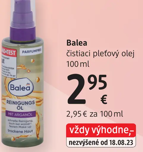 Balea čistiaci pleťový olej