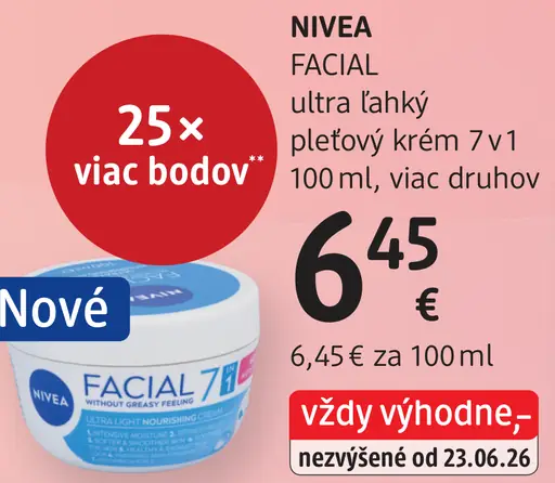 Nivea Facial Ultra ľahký pleťový krém 7 v 1