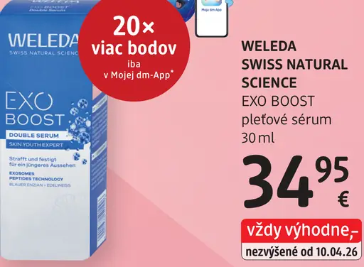 Weleda Swiss Natural Science Exo Boost pleťové sérum
