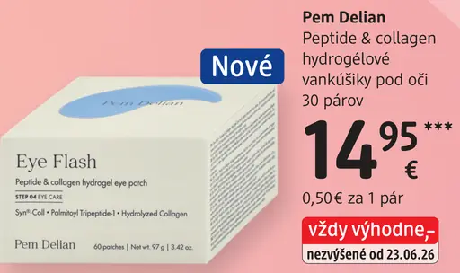 Pem Delian Peptide & collagen hydrogélové vankúšiky pod oči