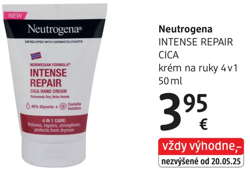 Neutrogena Intense Repair Cica krém na ruky 4 v 1