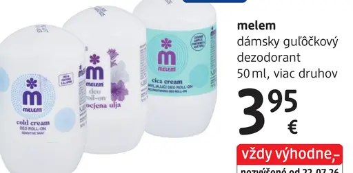 Melem dámsky guľôčkový dezodorant