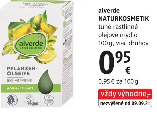 Alverde NATURKOSMETIK Rastlinné olejové mydlo