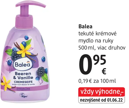 Balea tekuté krémové mydlo na ruky náhradná náplň