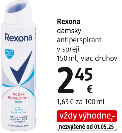 Rexona dámsky antiperspirant v spreji, viac druhov