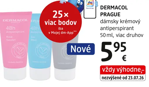 Dermacol dámsky krémový antiperspirant, viac druhov