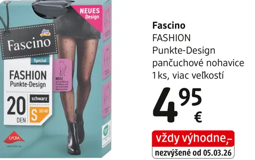 Fascino FASHION Punkte-Design pančuchové nohavice