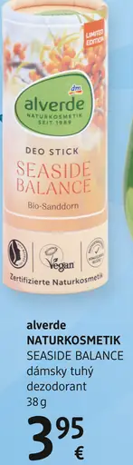 Alverde Seaside Balance dámsky tuhý dezodorant