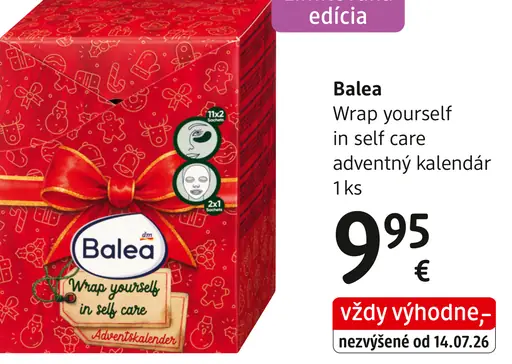 Balea Wrap Yourself in Self Care adventný kalendár