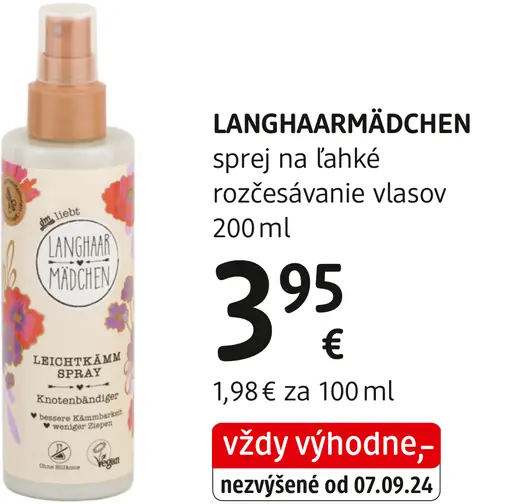 LANGHAARMÄDCHEN sprej na ľahké rozčesávanie vlasov