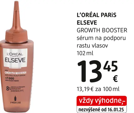 L'Oréal Paris Elseve Growth Booster sérum na podporu rastu vlasov