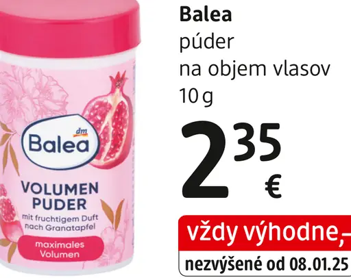 Balea Volume Puder púder na objem vlasov
