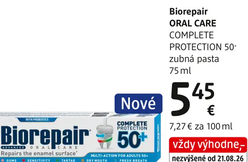 Biorepair Oral Care Complete Protection 50+ zubná pasta