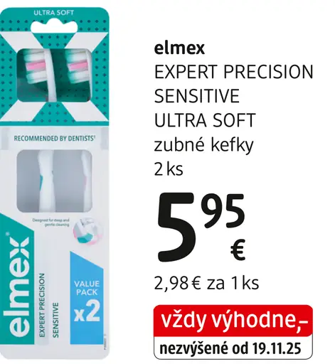 elmex® Sensitive Expert Precision ultra soft zubná kefka