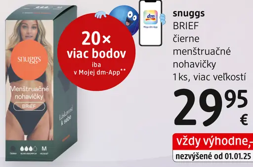 Snuggs Brief menštruačné nohavičky