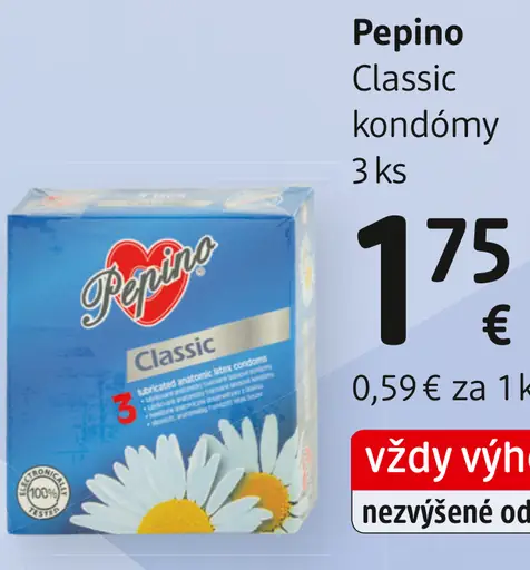 Pepino Classic kondómy
