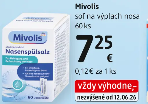 Mivolis soľ na výplach nosa