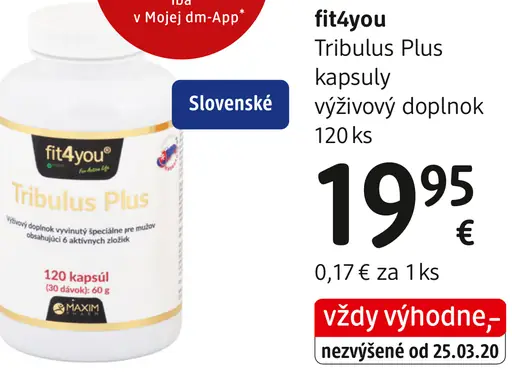 Fit4you Tribulus Plus kapsuly